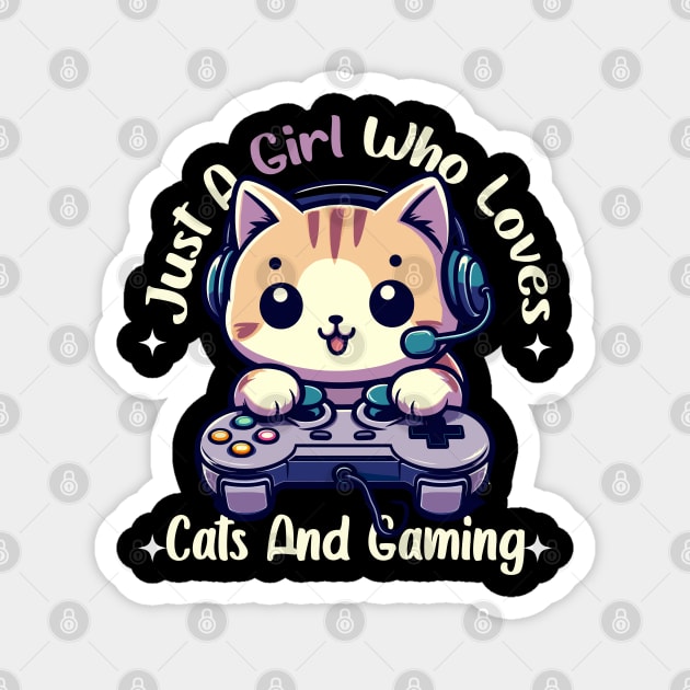 Easily distracted by Cats and Games Magnet by JessArty