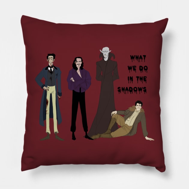 what we do in the shadows - original Pillow by parkinart