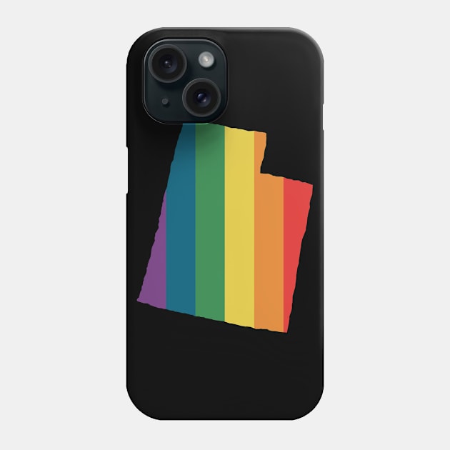 Utah State Rainbow Phone Case by n23tees