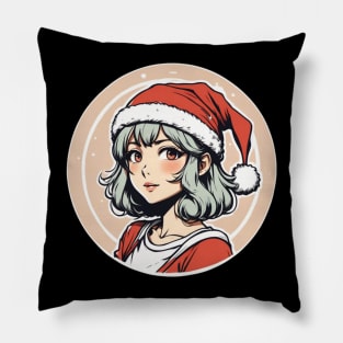Your Silver Haired waifu is wearing a red hat Pillow