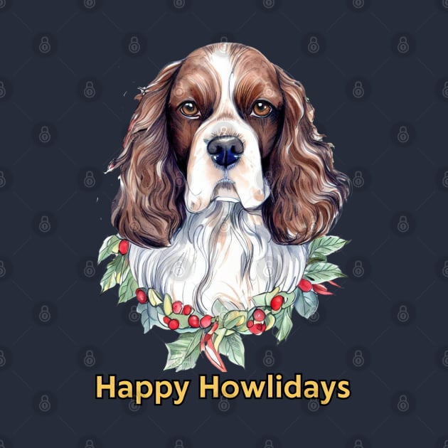 Happy Howlidays Springer Spaniel by ZogDog Pro