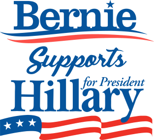 Bernie Sanders Supports Hillary Clinton Magnet