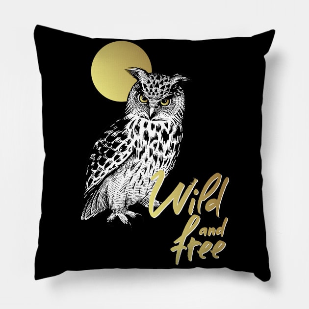 owl 1 Pillow by Tshirt lover 1