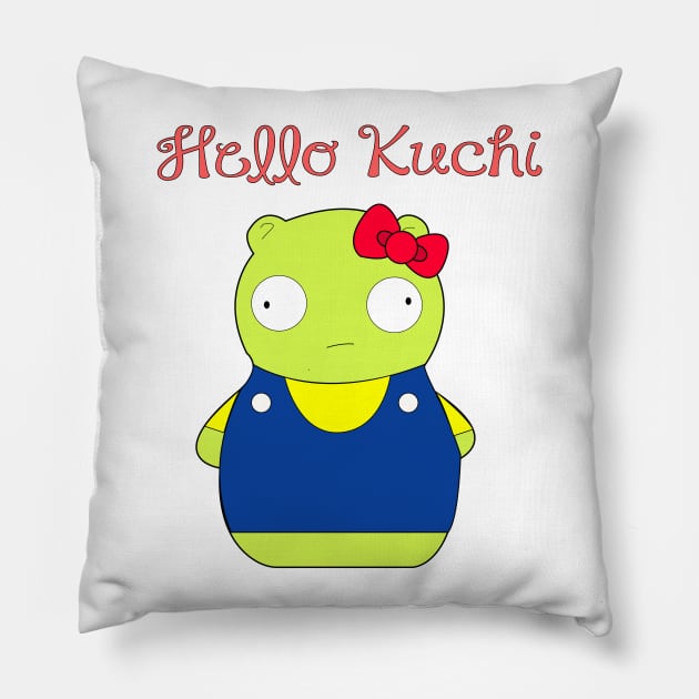 Hello Kuchi Pillow by StephenMakesStuff