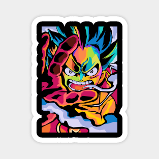 Gear 5 luffy pop art Magnet