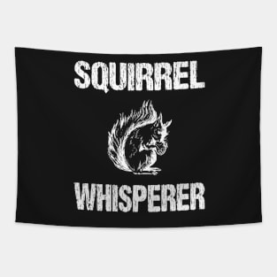 Squirrel Whisperer Cute Distressed Design Tapestry