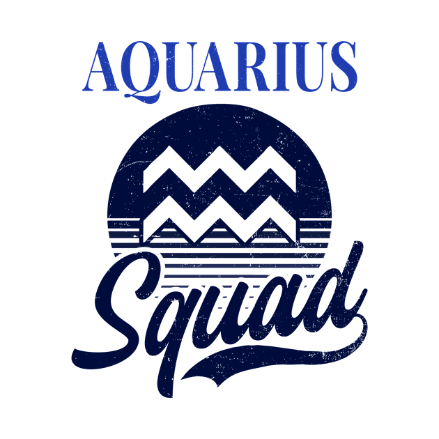 Aquarius Zodiac Shirt | Vintage Retro Squad by Gawkclothing