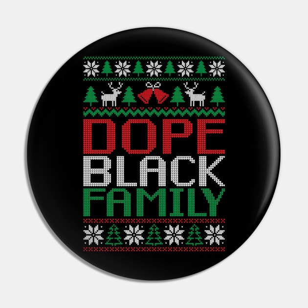 African American Ugly Christmas Sweater, Dope Black Family Pin by mcoshop