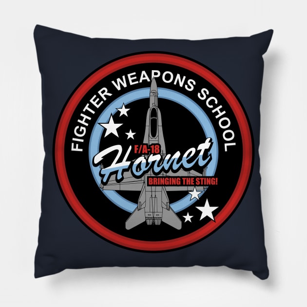 F/A-18 Hornet Patch Pillow by TCP