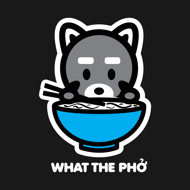 Raccoon Trash Panda What The Pho Ramen Noodles Food Animal Bambu Brand by Bambu