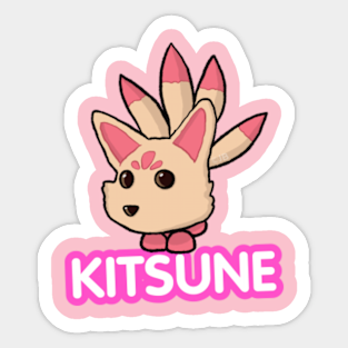 Kitsune Adopt Me Stickers Teepublic Uk - roblox adopt me kitsune png