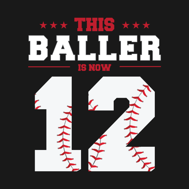 This Baller Is Now 12 Birthday Baseball Theme Bday Party by KB Badrawino