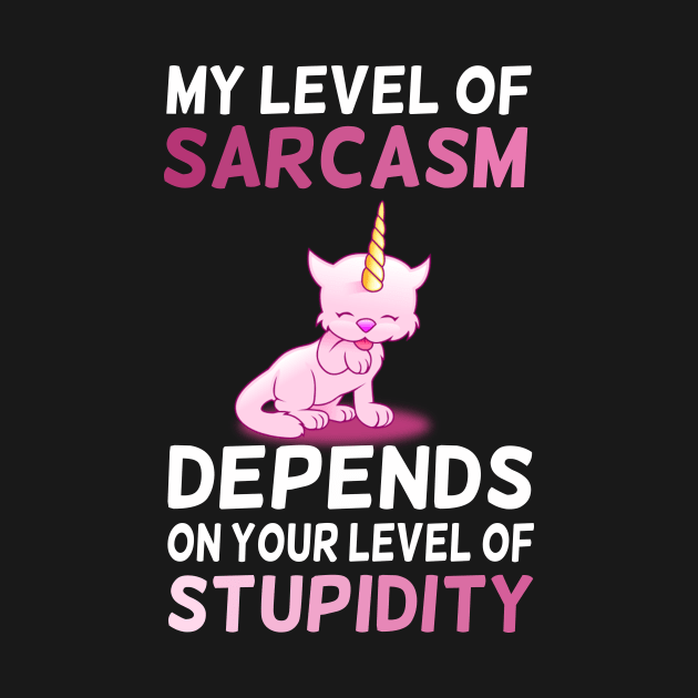 Sarcastic Pink Unicorn Cat by VellArt