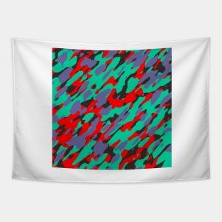 Red Olive Camouflage Tapestry