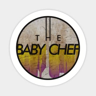 THE BABY CHEF - VINTAGE YELLOW CIRCLE Magnet