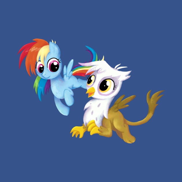 My Little Pony - Filly Rainbow Dash and Gilda by Kaiserin