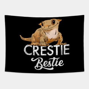 Crestie Bestie, Cute Crested Gecko, Gecko Lover, Lizards Tapestry