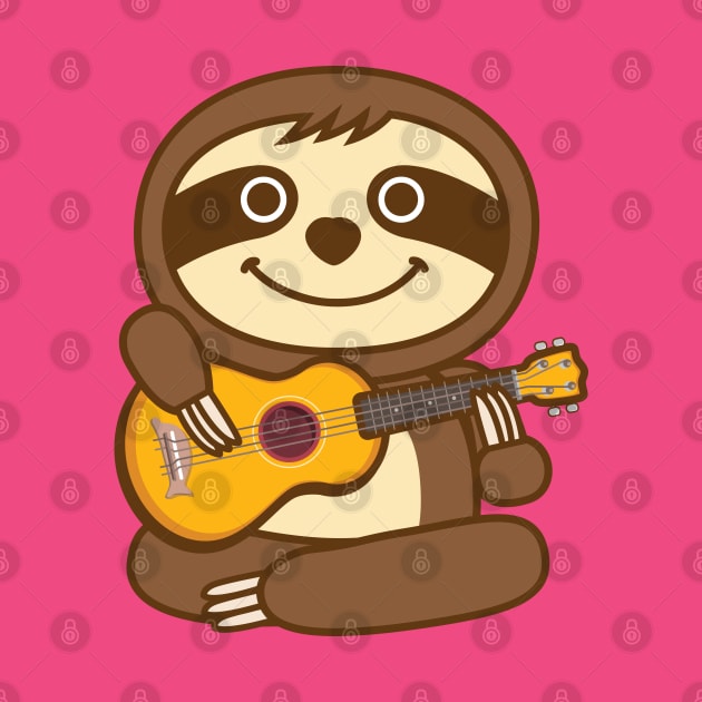 Sloth ukulele by Plushism