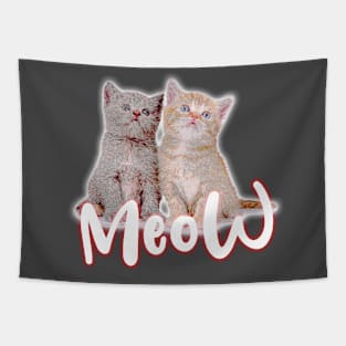 Meow Shirt | Cat Mom Shirt | Cat Lover | Pet Lover | Gift for Mom Tapestry