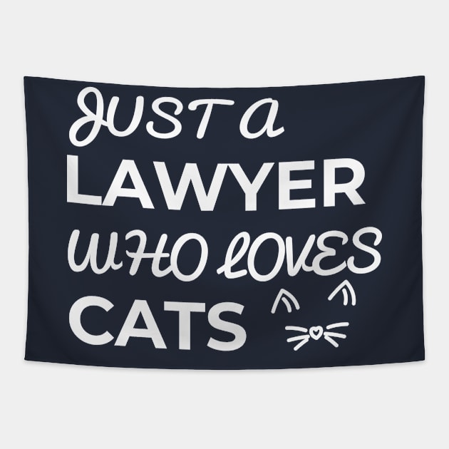 lawyer cat Tapestry by Elhisodesigns