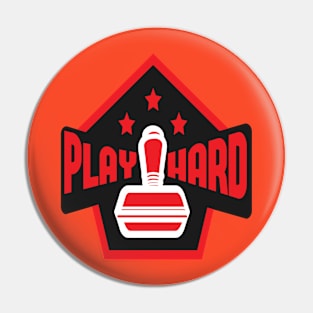 Play Hard Pin