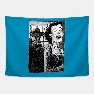 Noir Window Tapestry