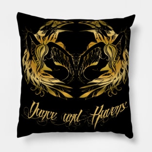 Dance and Ravens Pillow