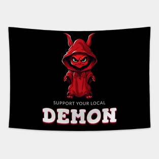 Support your local demon Tapestry