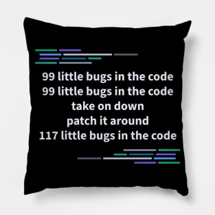 Developer 99 Bugs Pillow