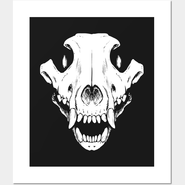 Premium Vector | Artwork illustration and t shirt design wolf skull  engraving ornament