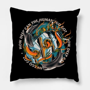 Sinking Submarine Billionaires Shark Octopus Ego Human Pillow