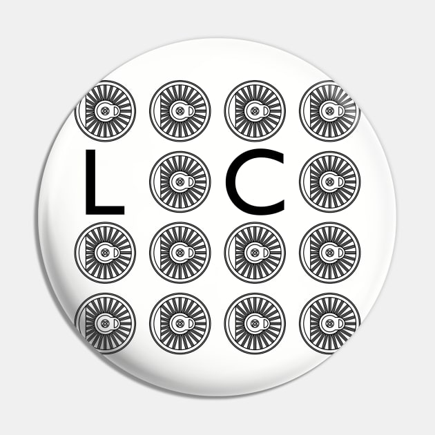 LOCO (Train Wheel) Pin by ontherails