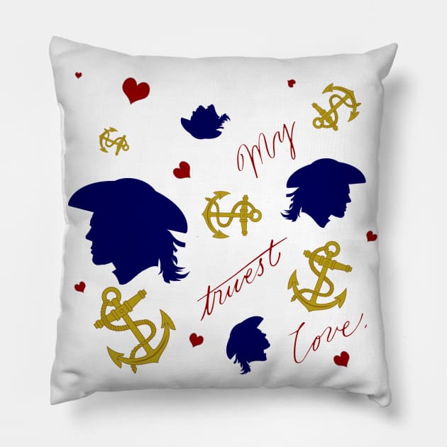 Black Sails Flinthamilton Pillow by shippingdragons