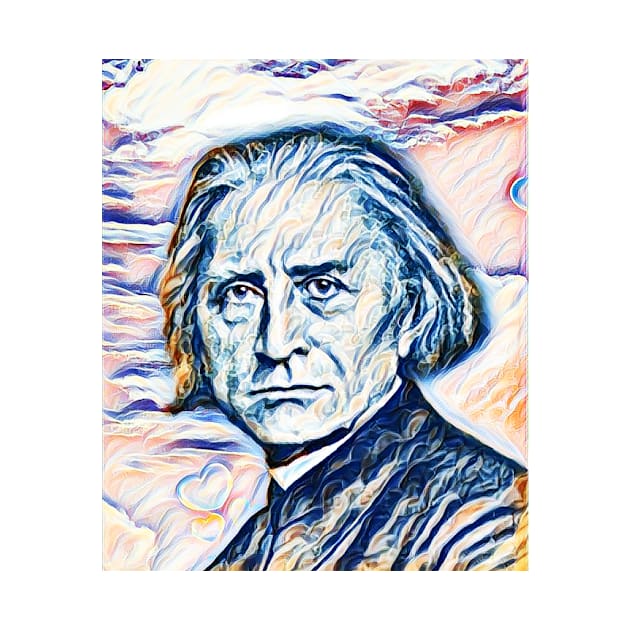 Franz Liszt Portrait | Franz Liszt Artwork 12 by JustLit