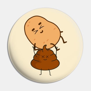 Funny Poop Design Pin