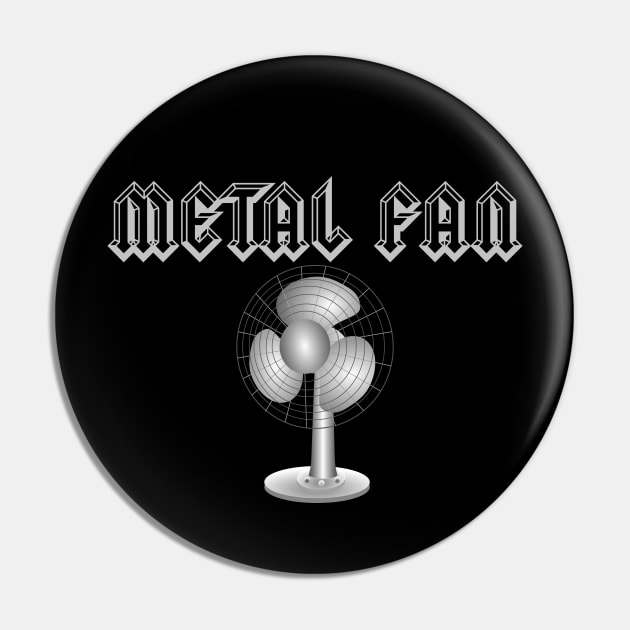 Metal Fan Pin by SOwenDesign