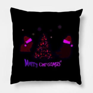 Bunny and Bear Xmas Pillow