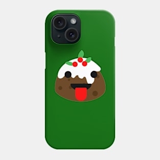 tongue christmas pudding Phone Case