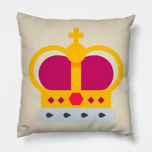 Royal Queen Crown Pattern Pillow