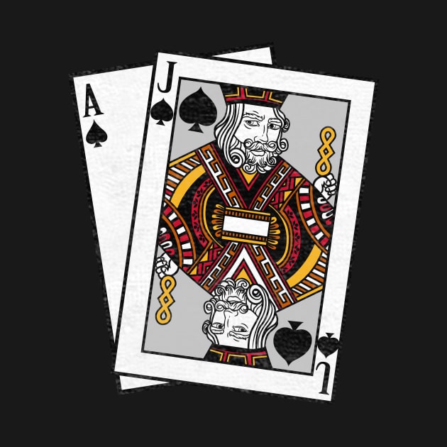 Blackjack 21 Design for a Casino Card Gambler design by biNutz