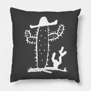 Cactus in a sombrero hat Pillow