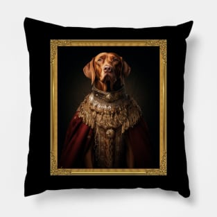 Noble Vizsla - Medieval Hungarian King (Framed) Pillow