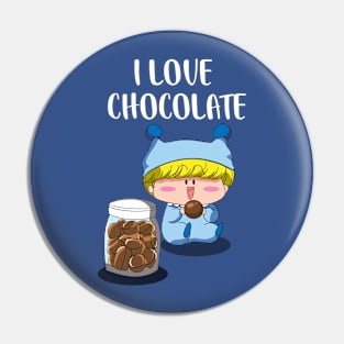 I Love Chocolate Pin