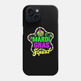 Mardi Gras Squad Funny Festival Party Costume Outfits Phone Case