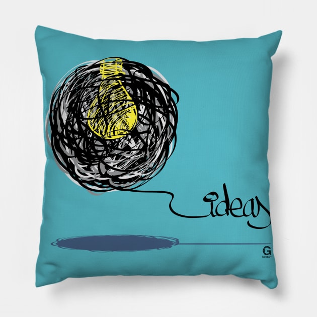 Ideas Pillow by Garabart