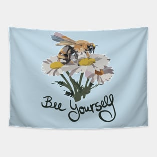 funny saying bee yourself Tapestry