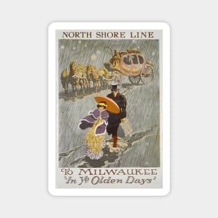 Milwaukee - Vintage Travel Poster Magnet