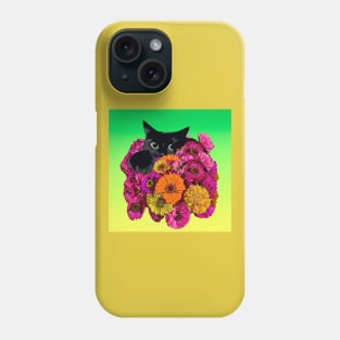 Bouquet of Black Cat Flowers Phone Case