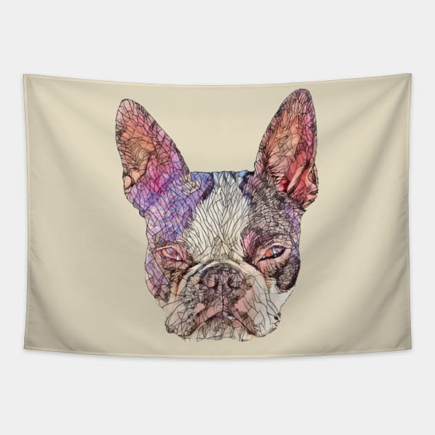 Boston Terrier Tapestry by DoggyStyles
