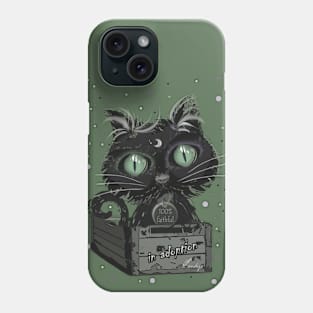 LITTLE CAT GREEN Phone Case